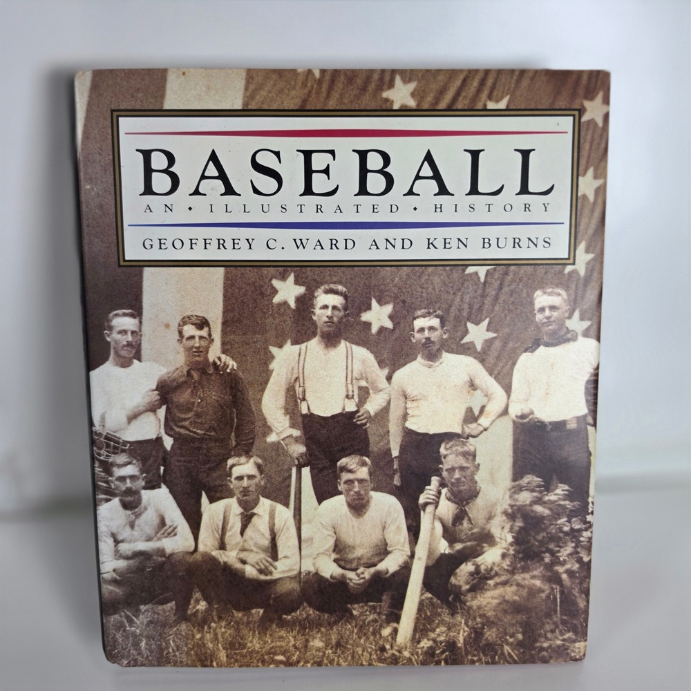 Baseball‎ An Illustrated History Ken Burns Geoffrey Ward Hardcover Book 1994 DJ